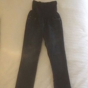 Indigo Blue Straight Leg Maternity Jeans Medium